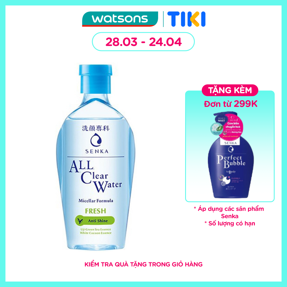 Nước Tẩy Trang Senka All Clear Water Micellar Fresh 230ml