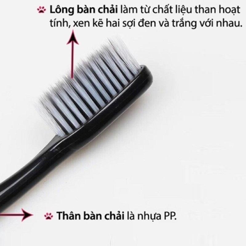 HỘP 30 BÀN CHẢI THAN TRE BOSSI LÔNG MỀM MỊN AN TOÀN