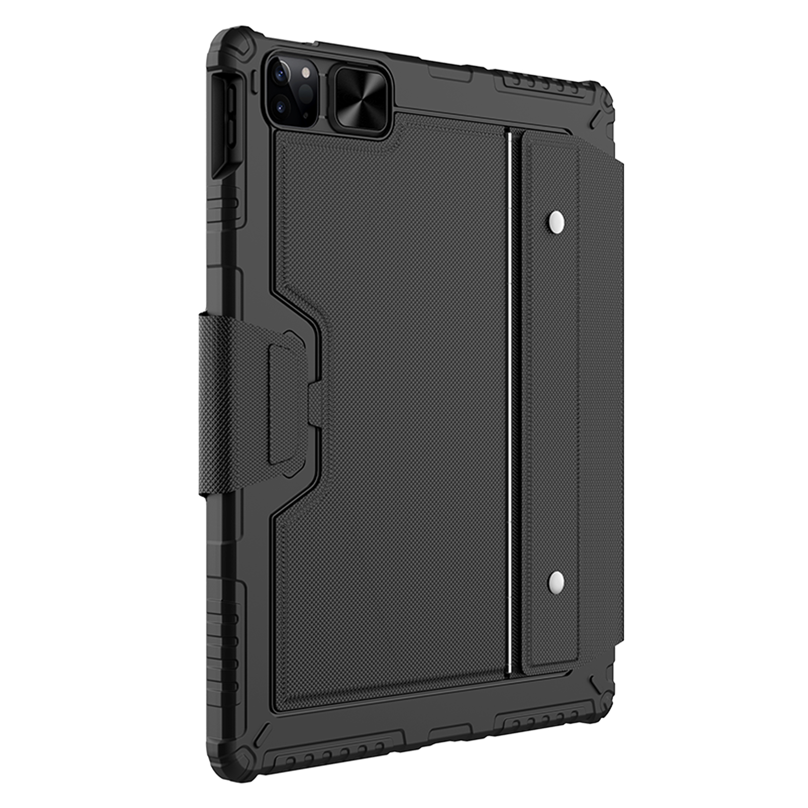 Bao Da Kèm Bàn Phím cho iPad Pro 11 &amp; iPad Pro 12.9 inch 2020/2021/2022 Nillkin Bumper Combo Case Keyboard (Có khe cắm bút Apple Pencil) - Hàng Chính Hãng