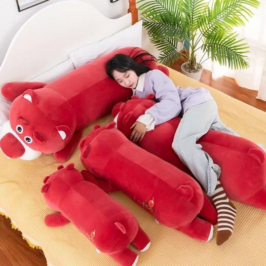 Gấu bông Lotso Đỏ siêu đáng yêu, Gấu Dâu hoạt hình cute