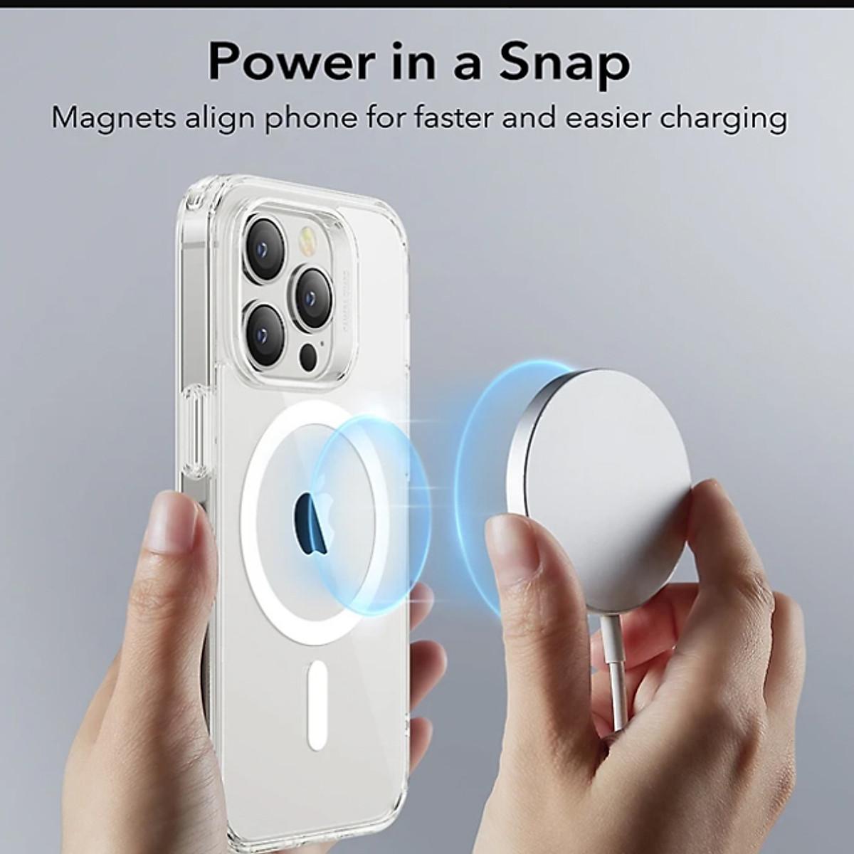 Ốp Lưng dành cho iPhone 13 Pro Max bảo vệ camera trong suốt chống ố hỗ trợ sạc từ chính hãng Memumi - Hàng Chính Hãng