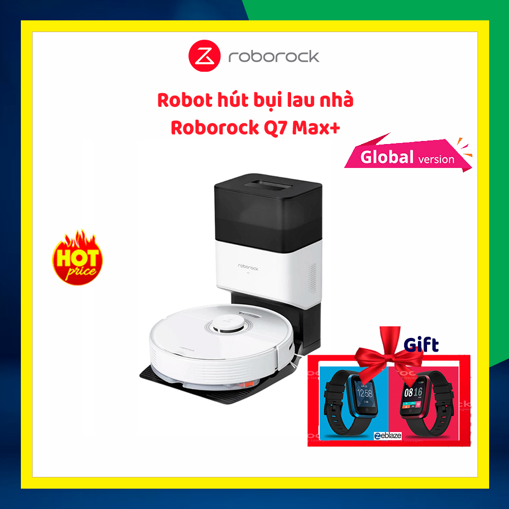 Robot Hút Bụi Lau Nhà Thông Minh ROBOROCK Q7 MAX+ Bản Quốc Tế - Hàng Chính Hãng