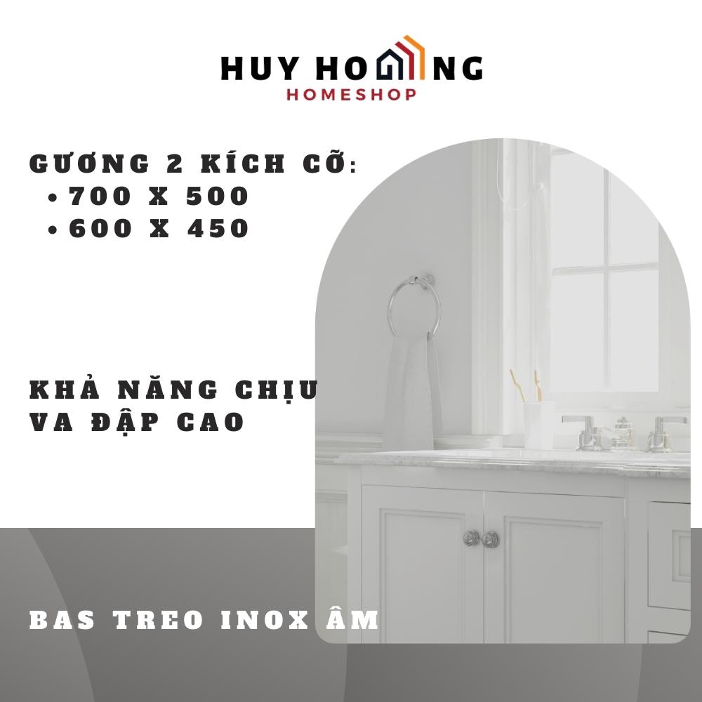 Gương trơn hình vòm mài cạnh đứng GLSMIRROR-S00A10