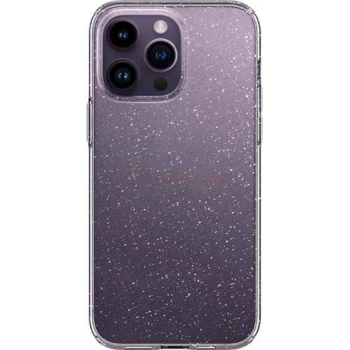 Ốp lưng chống sốc hỗ trợ sạc không dây Spigen Liquid Crystal Glitter iP 14/14 Plus/14 Pro/14 Pro Max - Hàng chính hãng