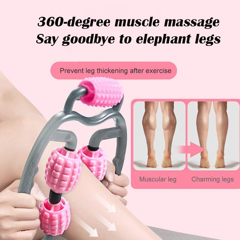 Con Lăn Massage Bắp Tay, Bắp Chân 360 độ Loại 5 Bánh giúp Thư Giãn Cơ Bắp Tập Yoga, Thể Dục YO17