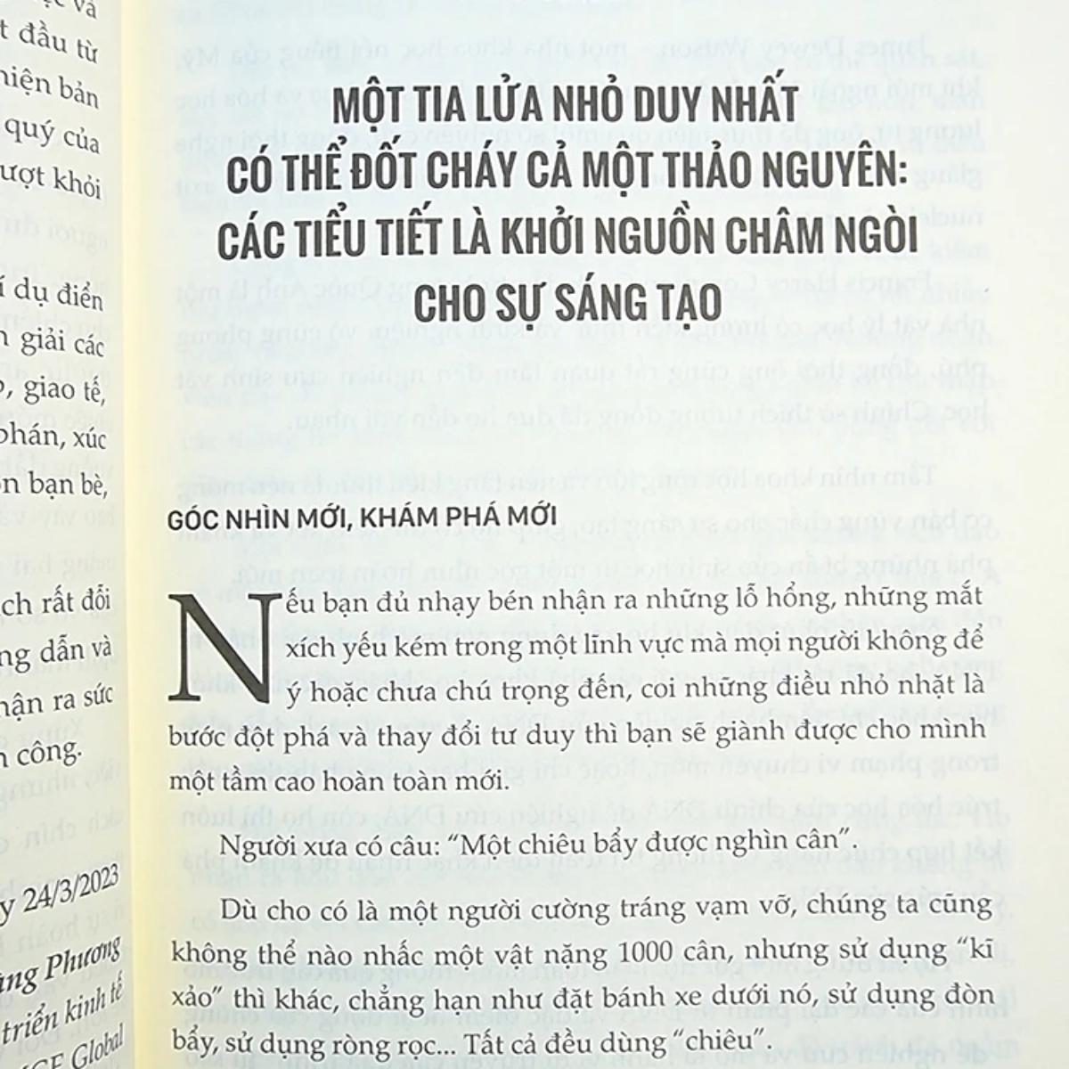 Sách - Tiểu tiết quyết định thành bại: Cách bạn làm một việc là cách bạn làm tất cả mọi việc - MCBooks