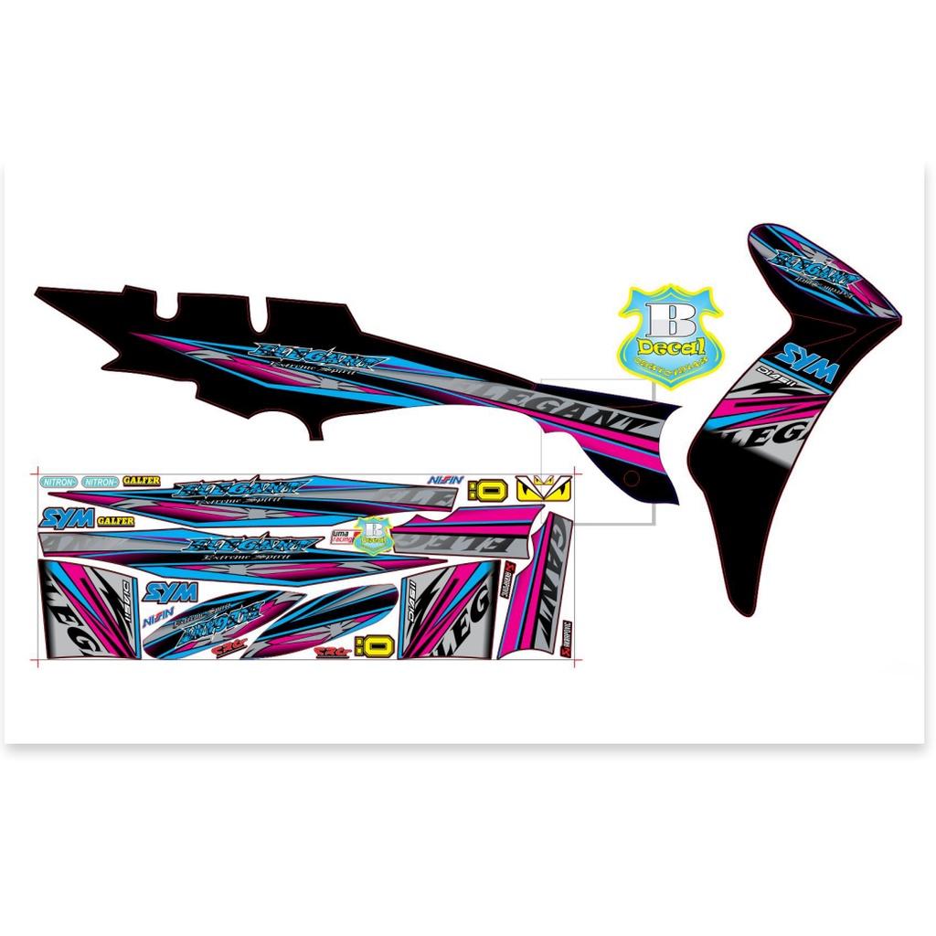 Tem rời elegant 50 2016 hồng xanh đen