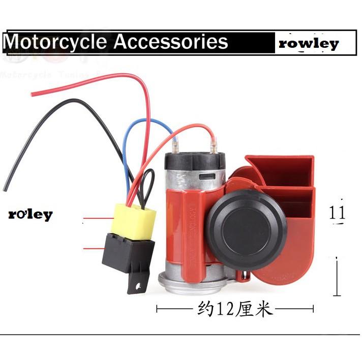 Còi hơi ô tô kèn hơi ô tô siêu lớn Bơm còi siêu âm Nguồn điện 12V DC 70W nhỏ gọn