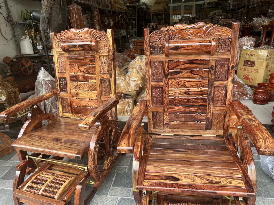 Ghế lười, ghế mát xa, ghế thư giản gỗ cẩm lai