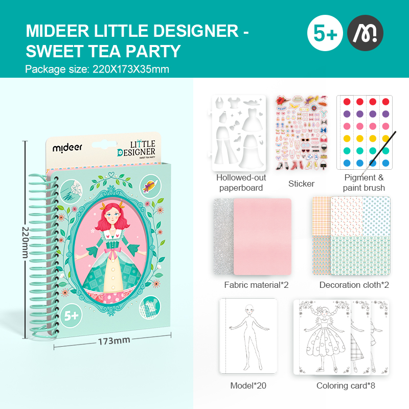 Đồ chơi Thiết Kế Thời Trang và Tô Màu Nước Công Chúa - Mideer Little Designer