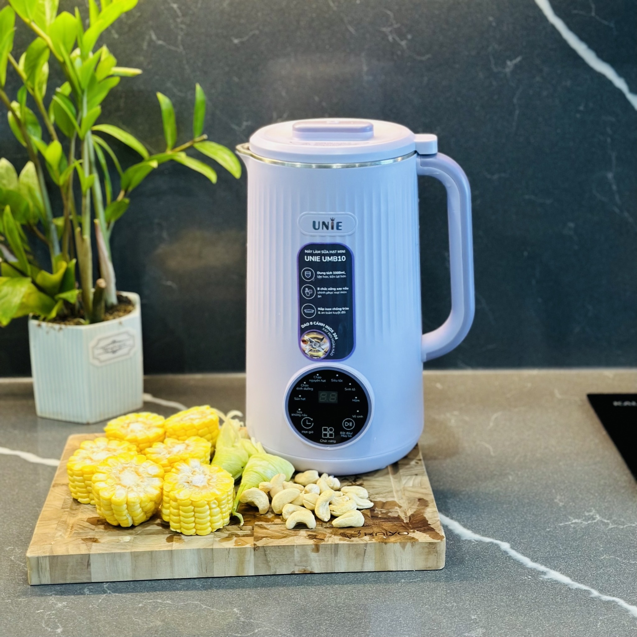 Máy Làm Sữa Hạt Đa Năng Mini Unie UMB08 Pro - 600ml | UMB10 (Model New) 8 Chức Năng, Dung Tích 1L - Hàng Chính Hãng
