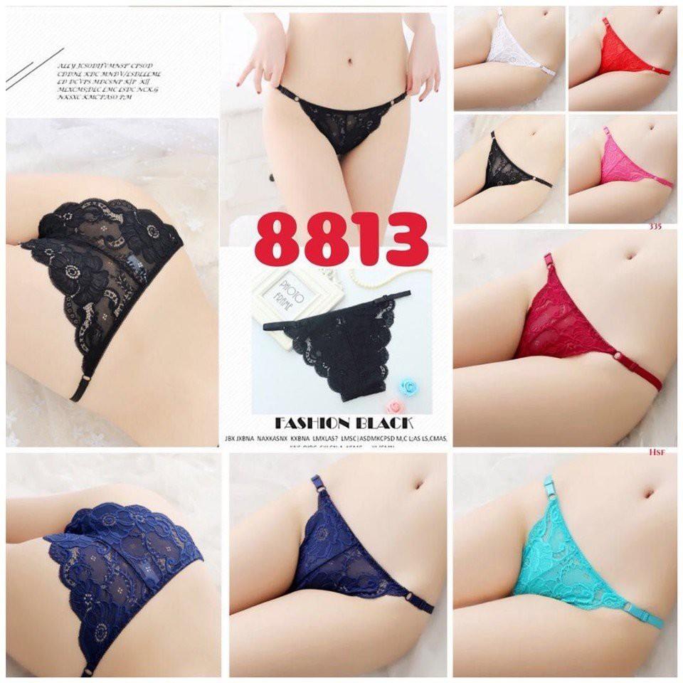 Quần lót nữ ren siêu sexy 8813 (có điều chỉnh dây)