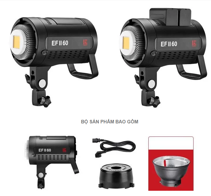 ĐÈN LED STUDIO EF II-60 JINBEI HÀNG CHÍNH HÃNG