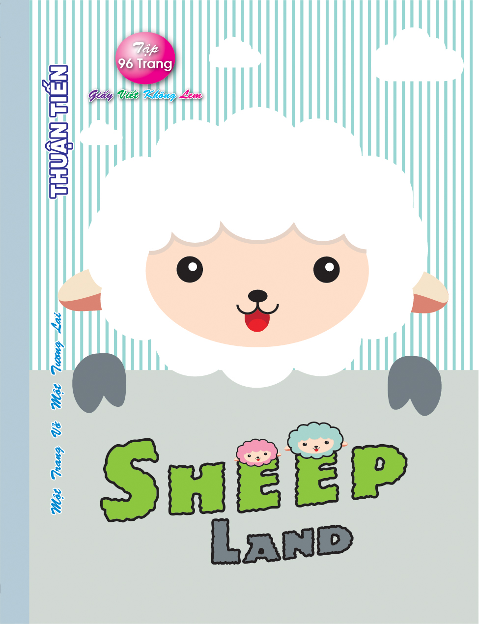 Lốc 10 Quyển Tập 96 trang Sheep land  (mẫu ngẫu nhiên)