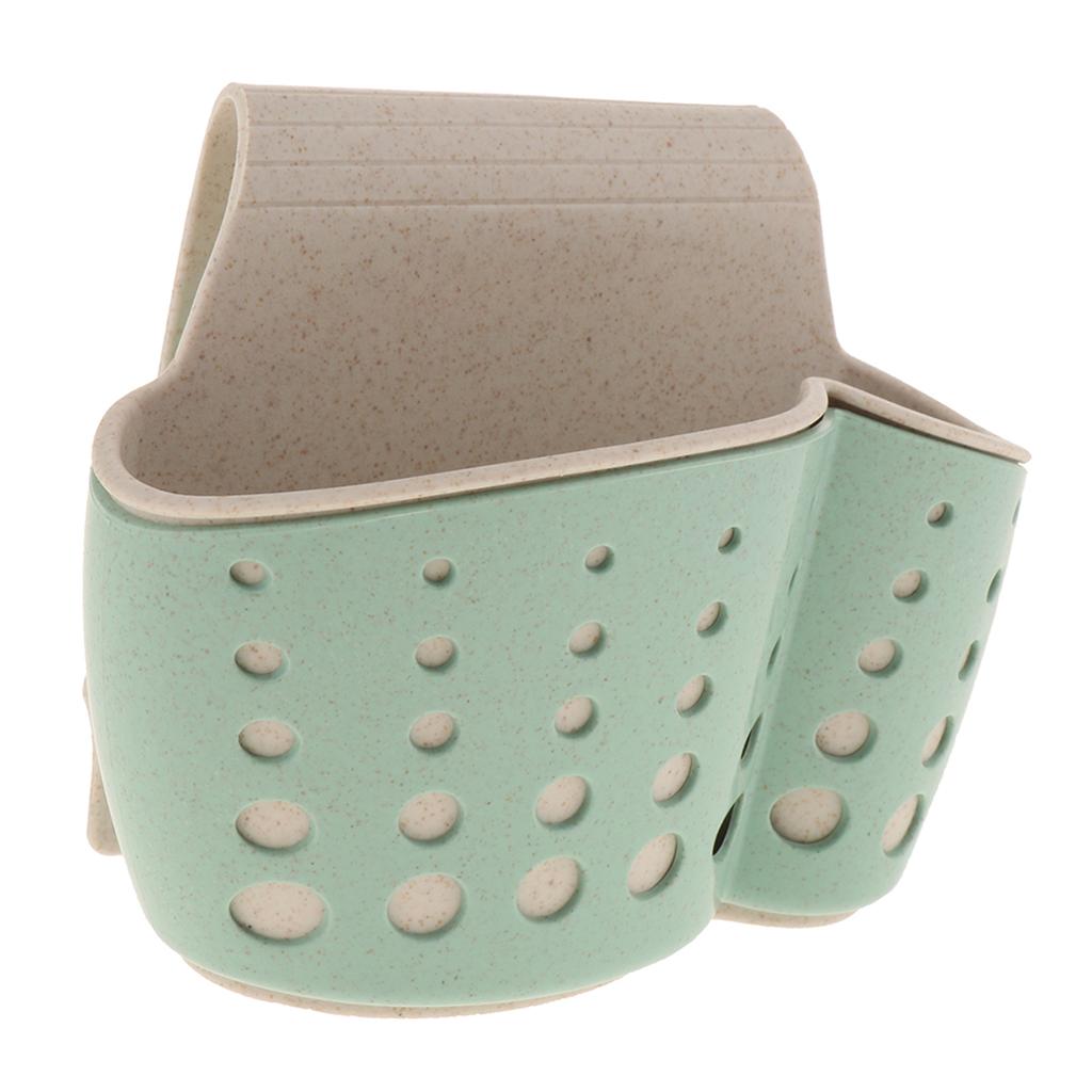 Kitchen Hanging Drain Bag Basket Bath Storage Gadget Tools Sink Holder green