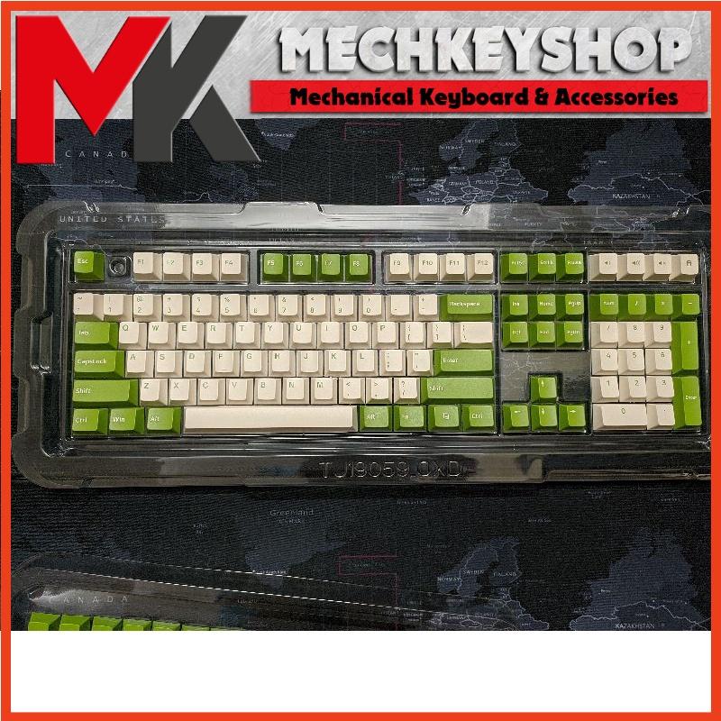 Bộ nút keycap NJ Matcha Trà xanh 152 phím PBT Double shot