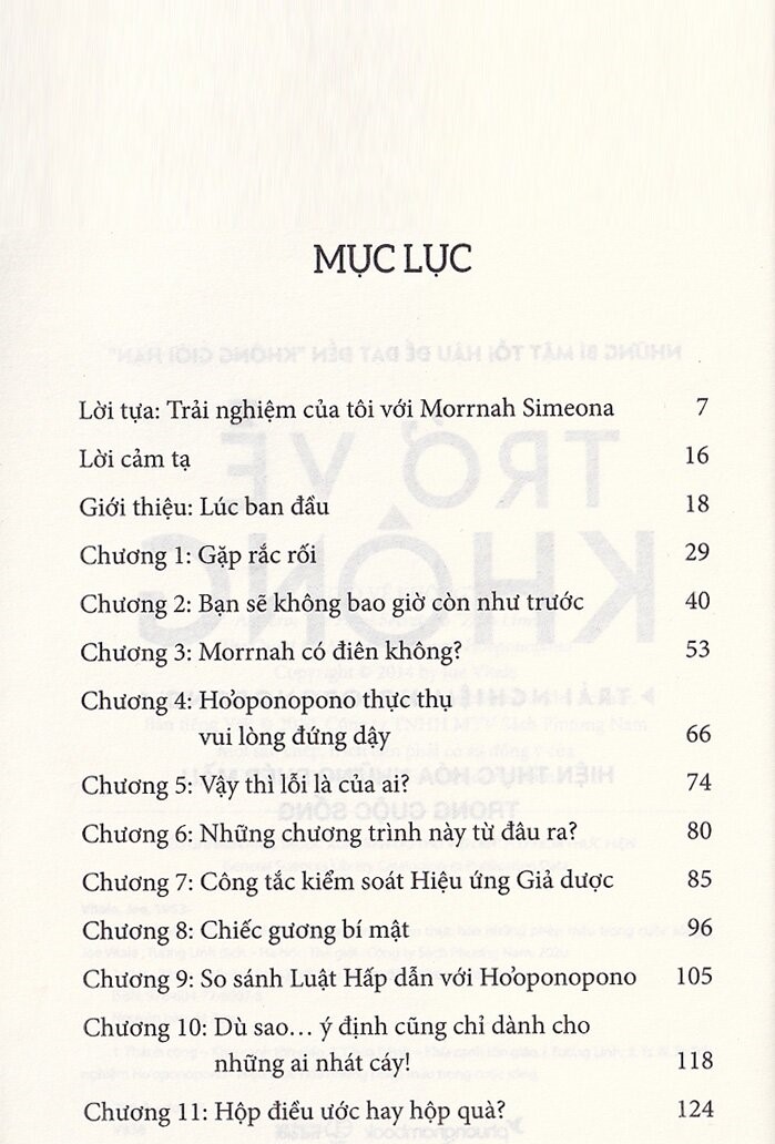 Trở Về Không - Trải Nghiệm Ho'oponopono