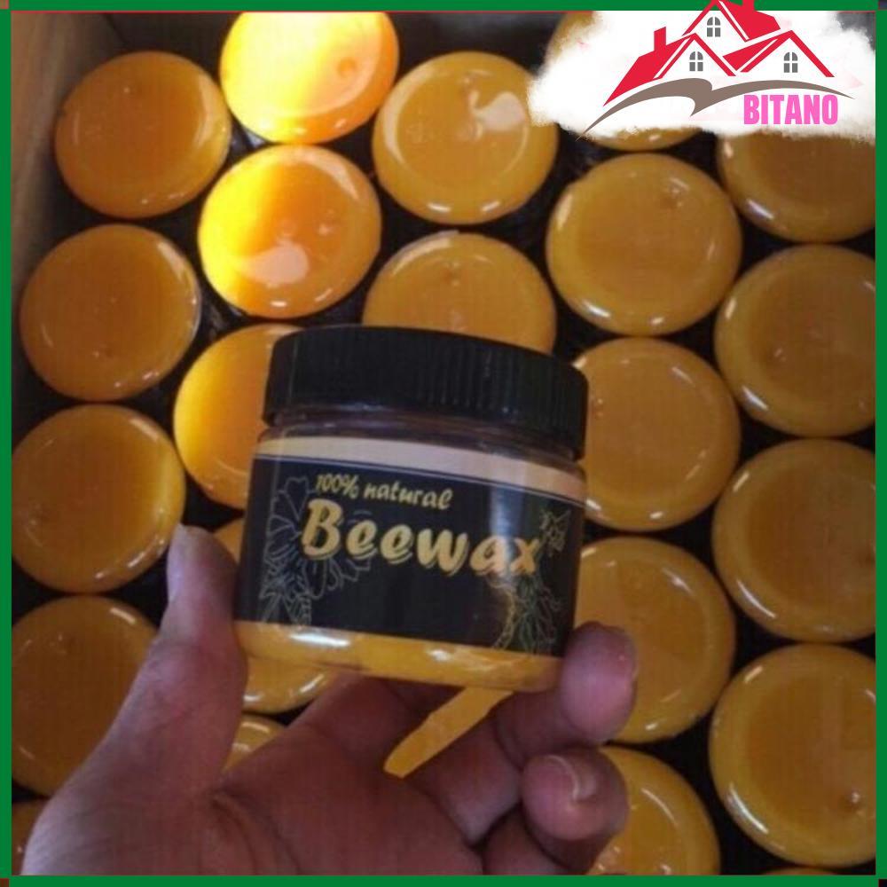 Sáp Ong BITANO Đánh Bóng Đồ Gỗ Beewax Tặng Kèm 1 Khăn Lau Đa Năng