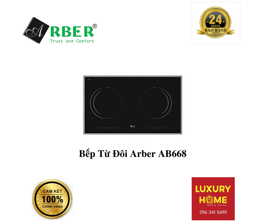 Bếp Từ Đôi Arber AB668 - Hàng Chính Hãng