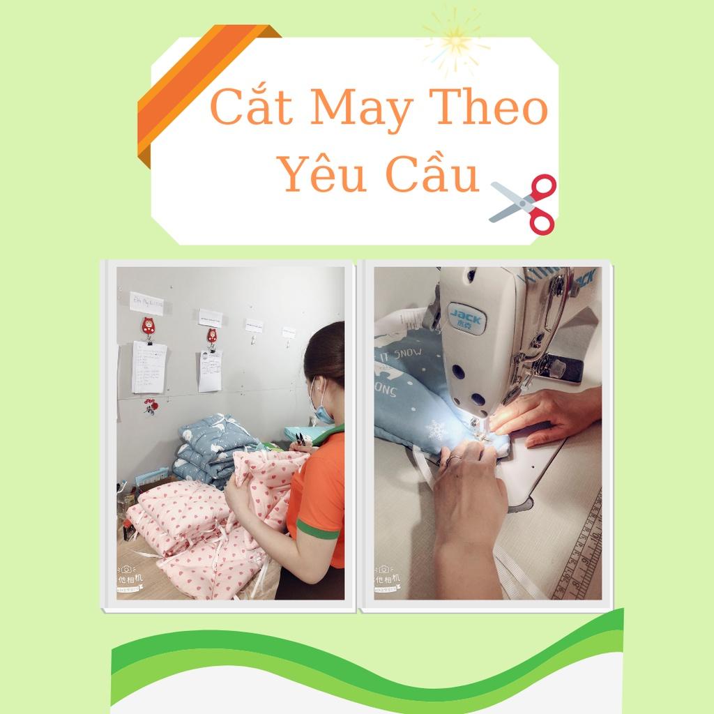 Ga Chun Bọc Đệm Cũi GOLDCAT Cắt Theo Kích Thước Yêu Cầu, Thiết Kế Bo Chun, Chất Liệu Cotton, An Toàn Cho Bé