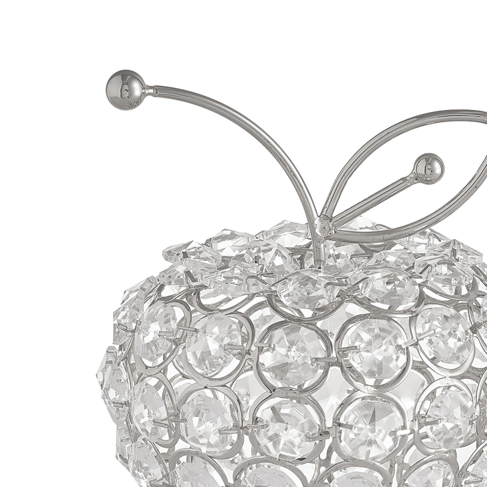 2x Modern Sparkling Crystal Glass Fruit Ornaments Figurine Home Decor Gifts