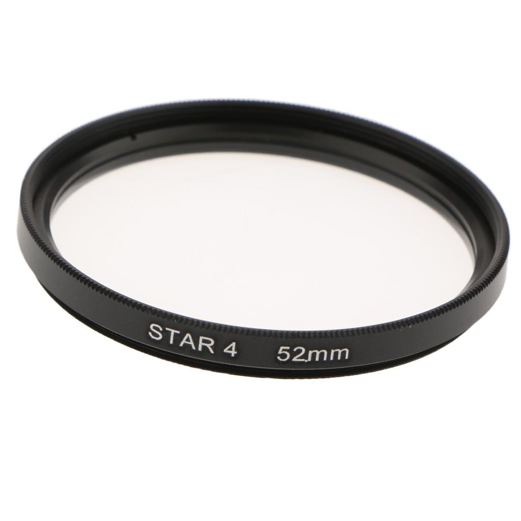52mm Revolving 4 Point Rotated Star Light Cross Lens Filter for Nikon 18-55 Series, 50 / 1.8D, for Canon 50 / 1.8 and Other Caliber 52 Lenses
