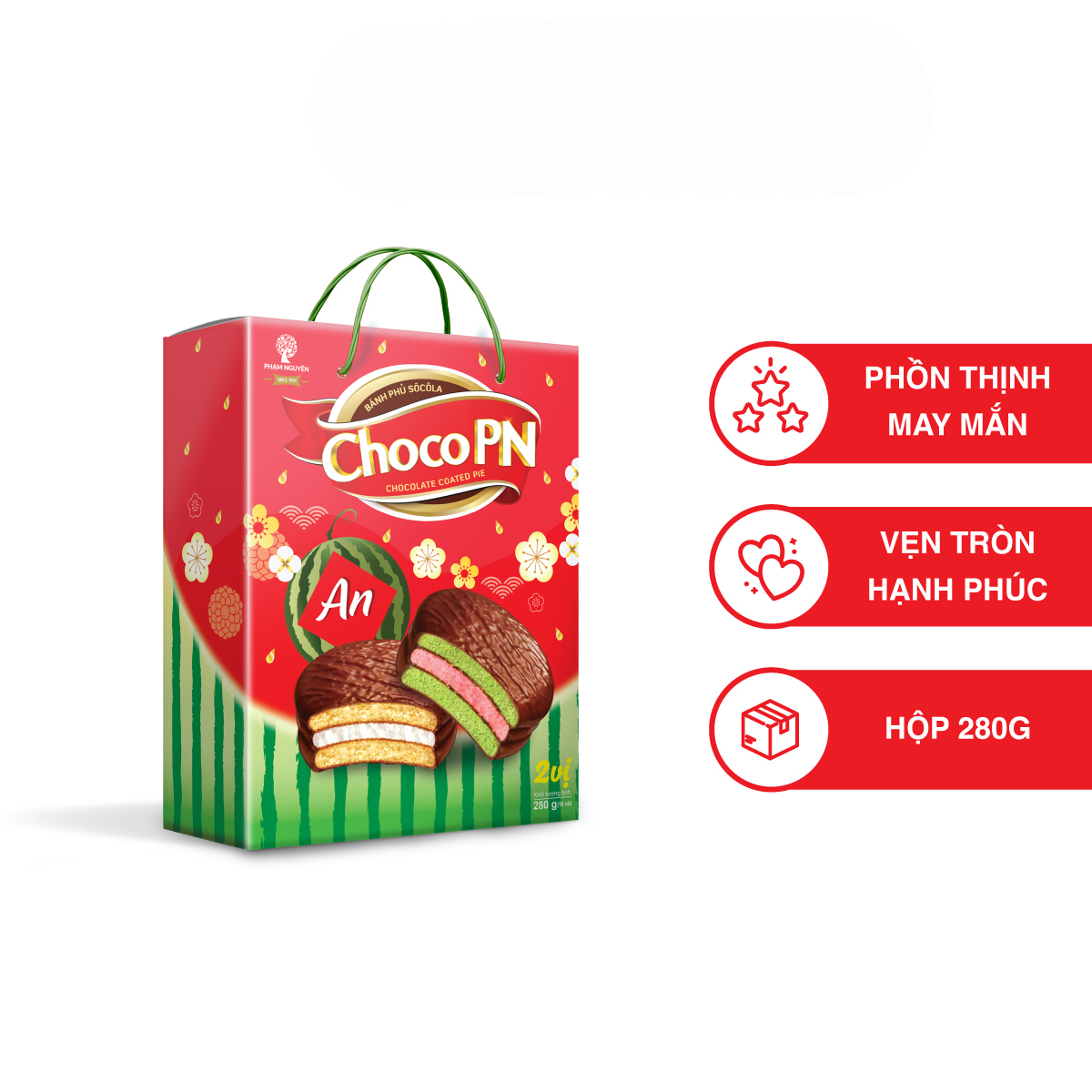 Bánh phủ sôcôla 2 vị AN – Choco PN 280