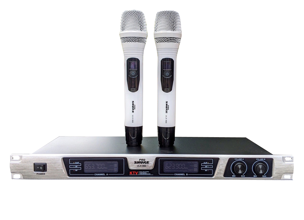 Micro không dây Shure ULX980 - Mic karaoke gia đình, sân khấu - Độ nhạy cao, bắt sóng xa, chống hú rít - Thiết kế sang trọng, bắt mắt -  Dễ dàng phối ghép với các thiết bị âm thanh khác - Hàng nhập khẩu loại I