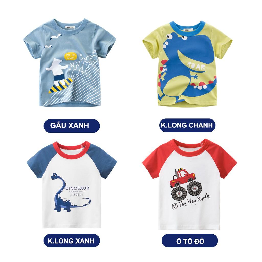 Áo cộc tay bé trai chính hãng 27KIDS chất cotton mềm mịn AT8