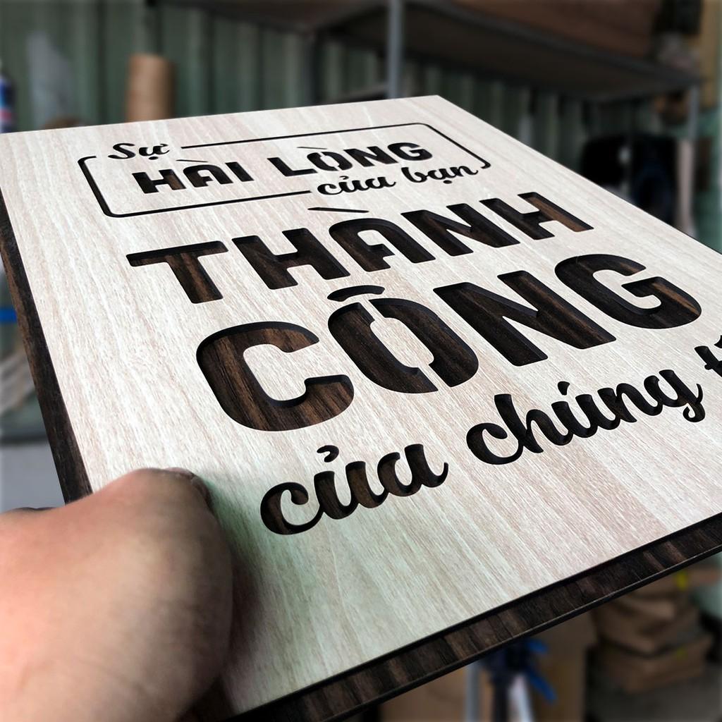 Tranh động lực TBIG085 - Sự hài lòng của Bạn là thành công của chúng tôi