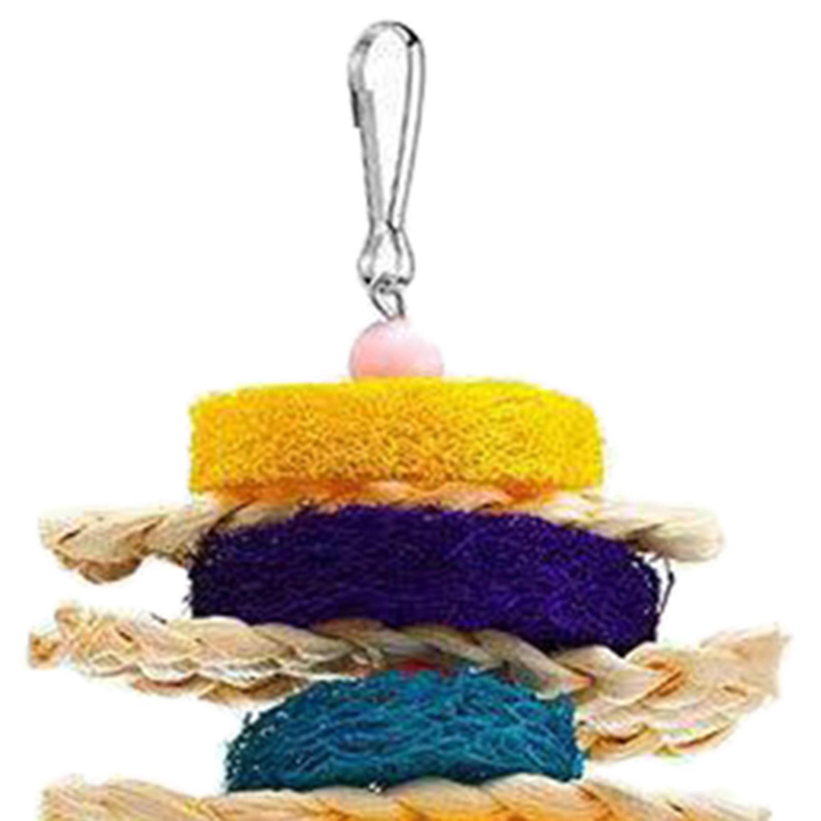 6x Parrot Cage Hanging Toys Hanging Activity Bell Budgie Birds Swing Chewing