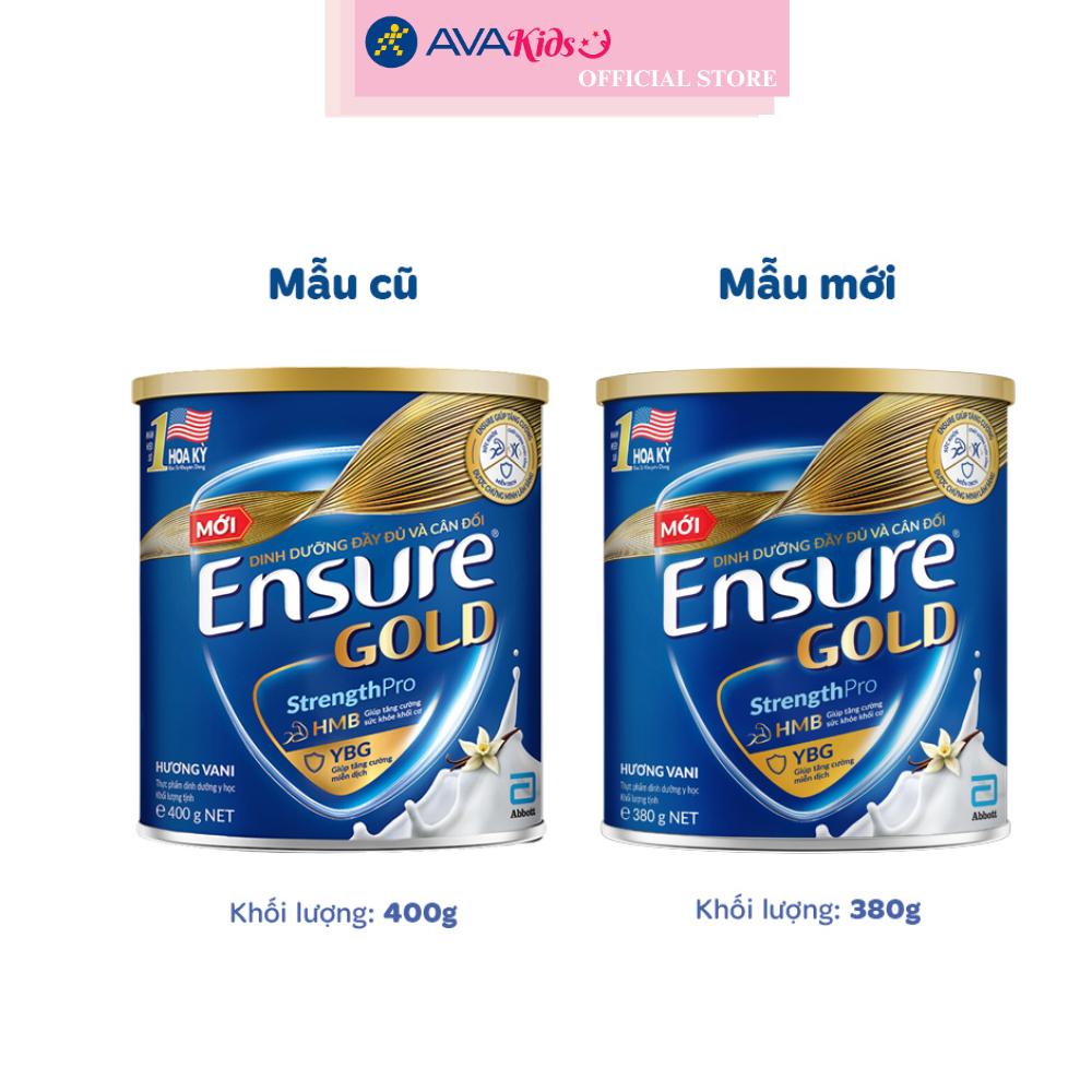Sữa bột người lớn Ensure Gold StrengthPro hương vani 380g