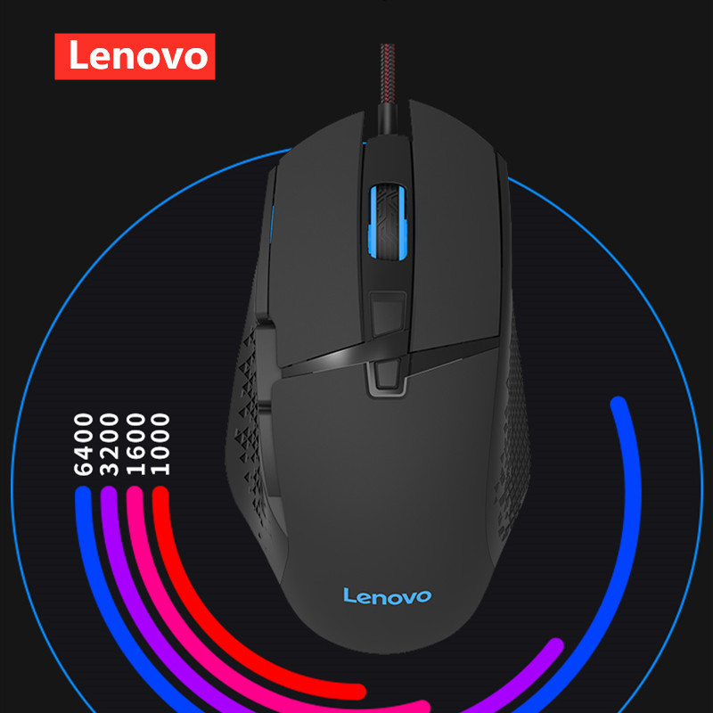 Chuột LED RGB 6400DPI Gaming Mouse Lenovo M106 - hàng nhập khẩu