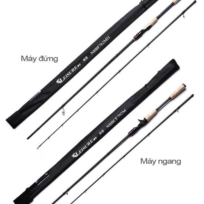 Cần câu lure 2 khúc Noeby Leisure K6 Carbon xoắn cao cấp Phukiencaulure25 cần câu Noeby K6