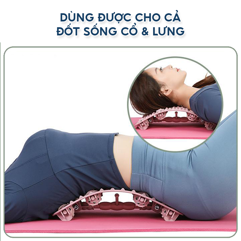 Khung nắn chỉnh cột sống lưng Ema loại cao cấp chịu tải 100kg - Giúp giảm đau mỏi, thư giãn cột sống vùng thắt lưng