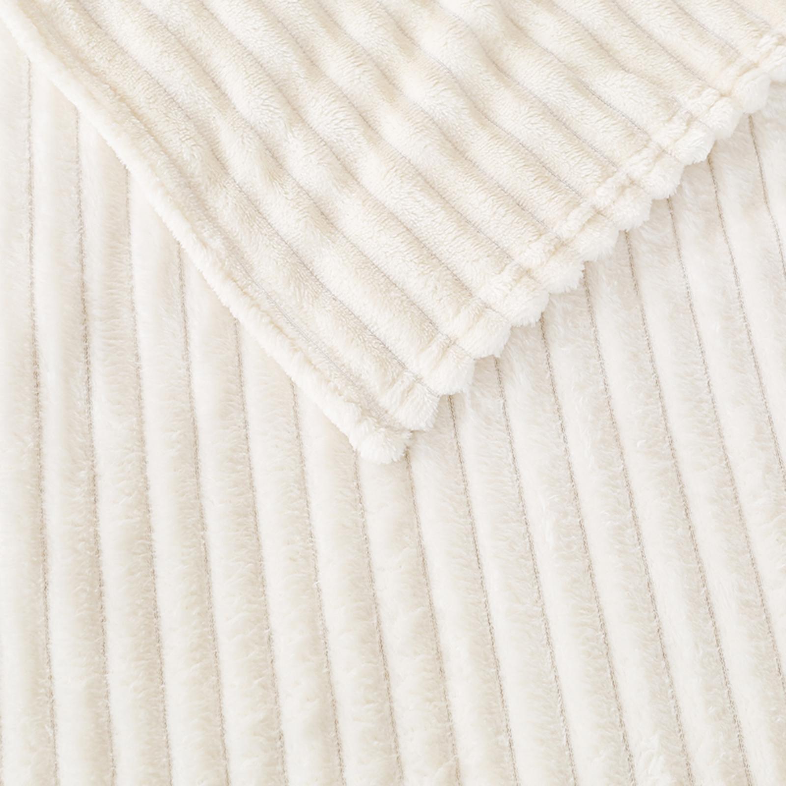 Plush Flannel Blanket Fleece Throw Blanket  Blanket Home Bedroom Home Beige