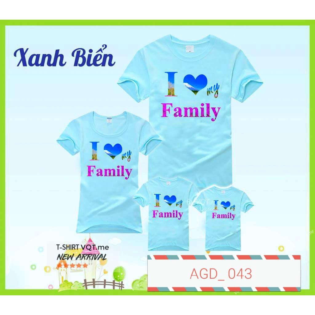 Áo gia đình in chữ gia đình - MÃ AGD 043
