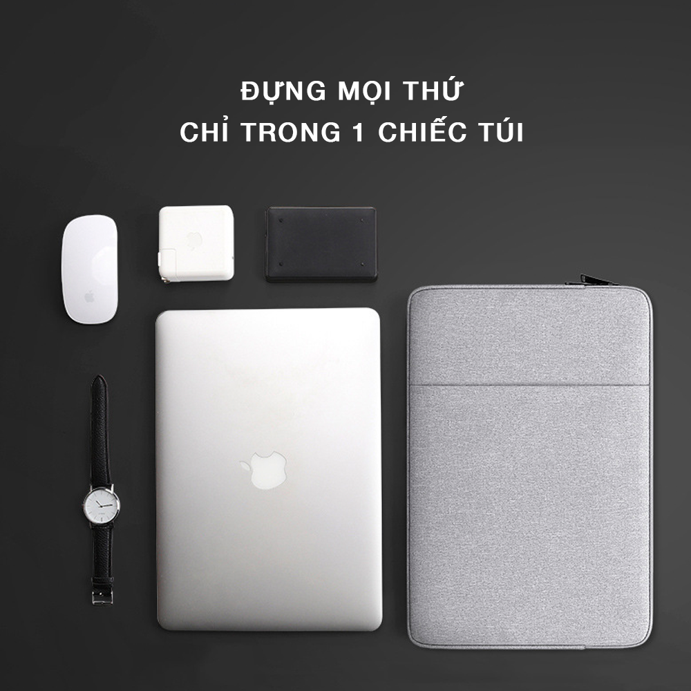 Túi Chống Sốc Dành Cho Macbook Air, Macbook Pro 13 inch, 14 inch, 15 inch - Có Ngăn Phụ, Chống Thấm Nước - Hàng Chính Hãng