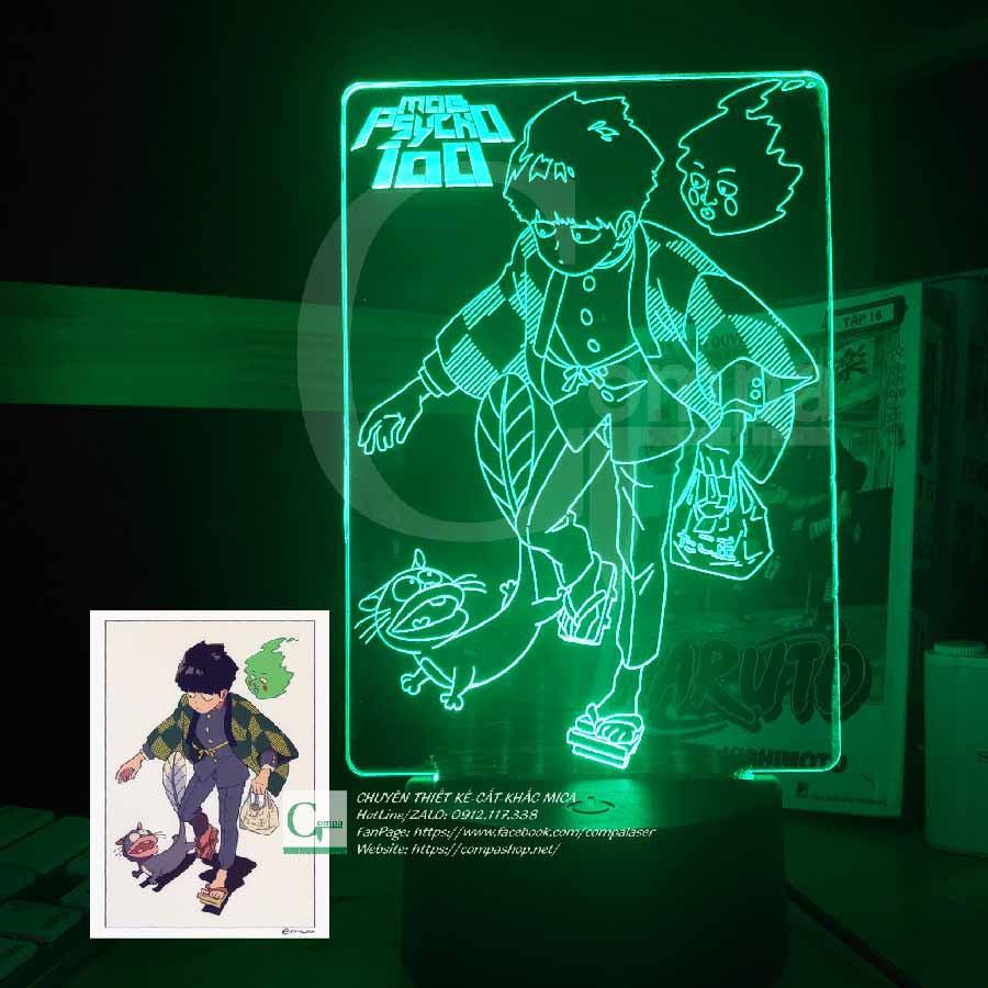 Đèn Ngủ LED 3D ANIME Mob Psycho 100 Shigeo Kageyama AMPO0101 16 MÀU TÙY CHỈNH COMPASHOP