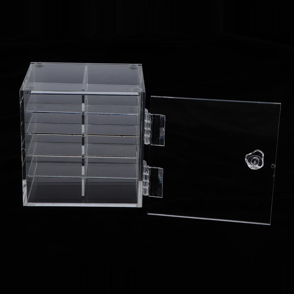 Acrylic 10 Tier False Eyelash Display Storage Case Organizer Glue Pallet Box
