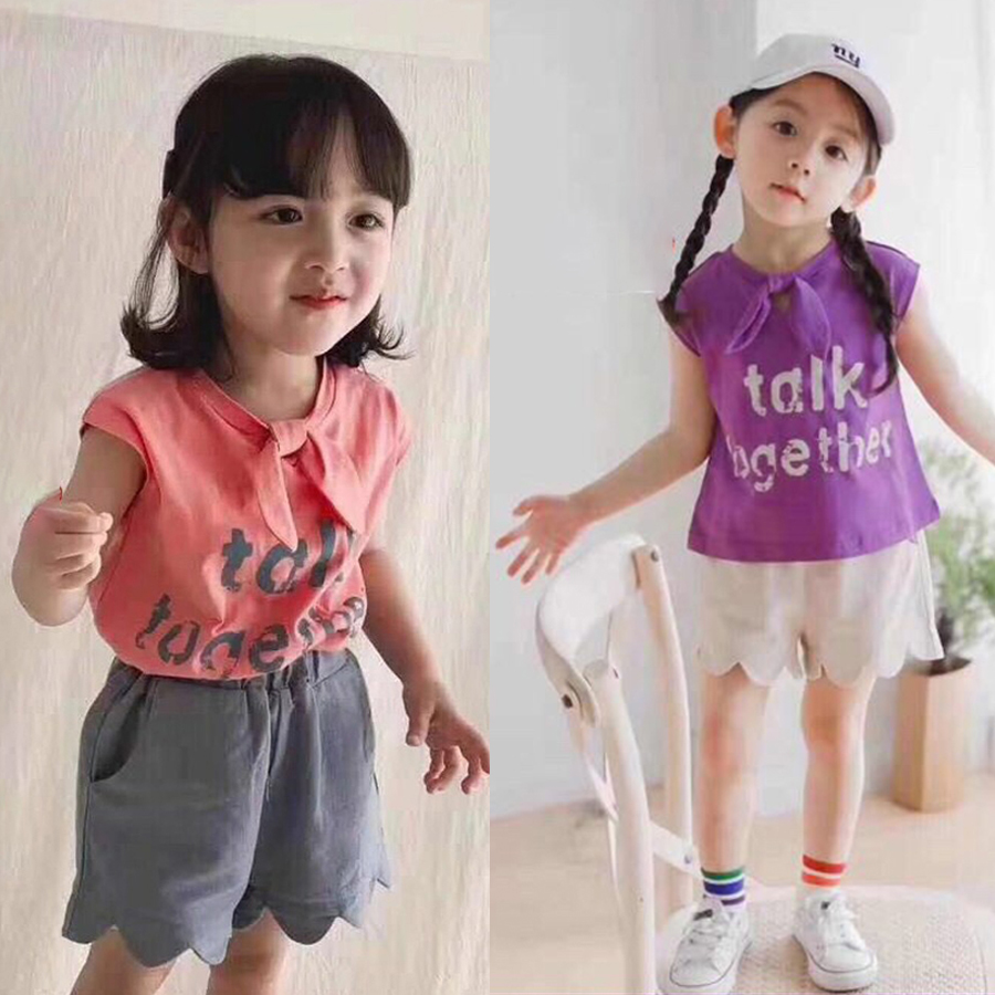 Set áo + quần kate Quảng Châu cho bé gái 02790-02791
