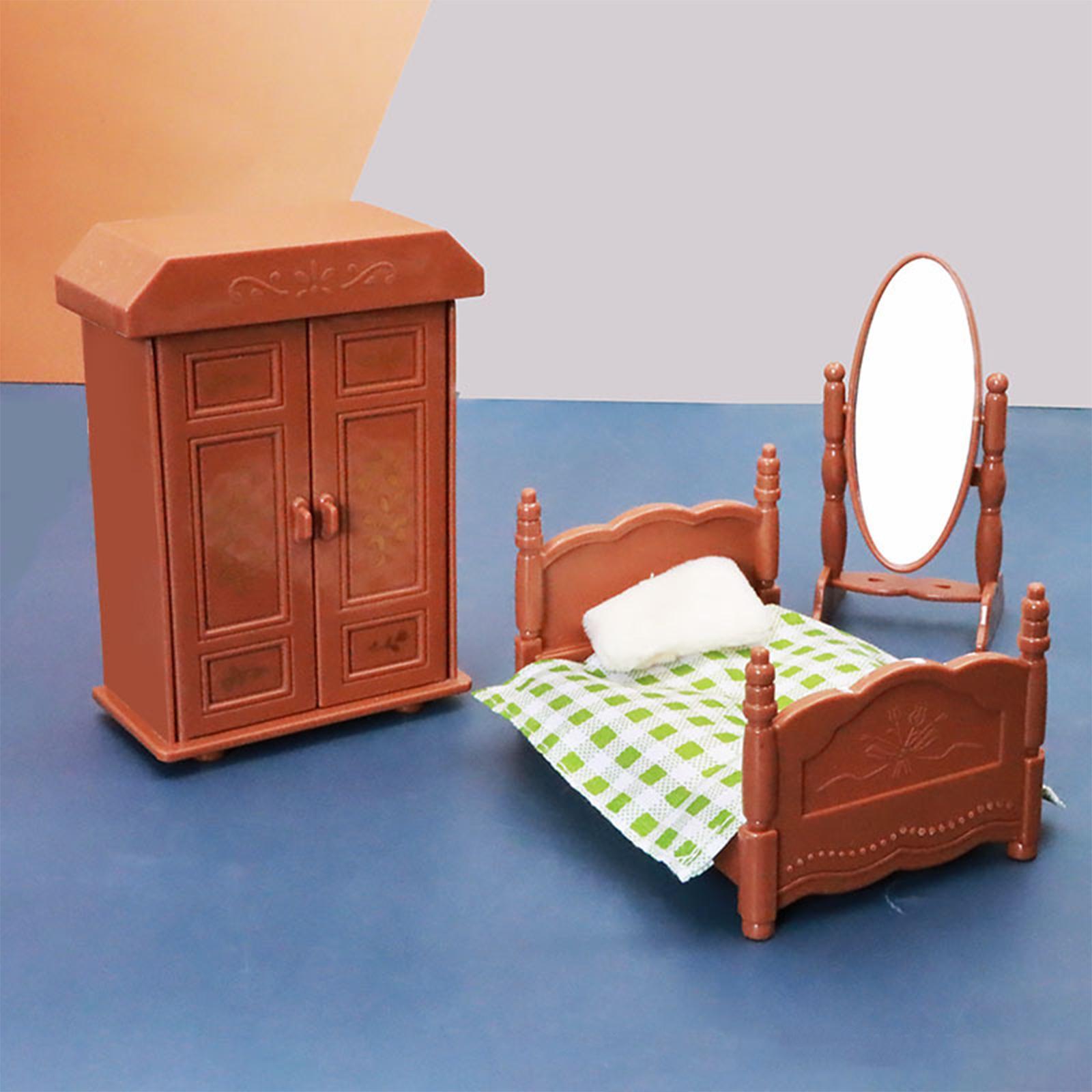 1/6 Scale Dollhouse Bedroom Dollhouse Decoration Landscape for Holiday Gifts
