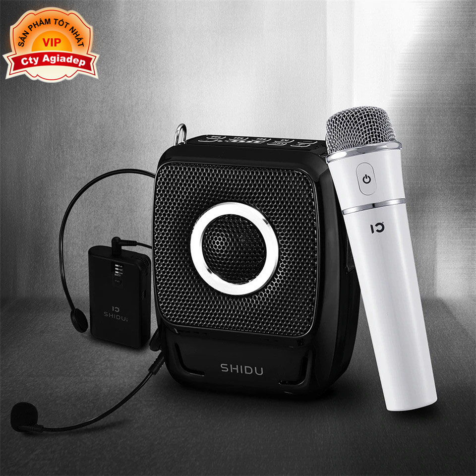 Mic trợ Giảng Shidu S92 Không Dây Cầm Tay UHF/Bluetooth kết nối mọi thiết bị Tặng kèm mic kẹp áo cao cấp