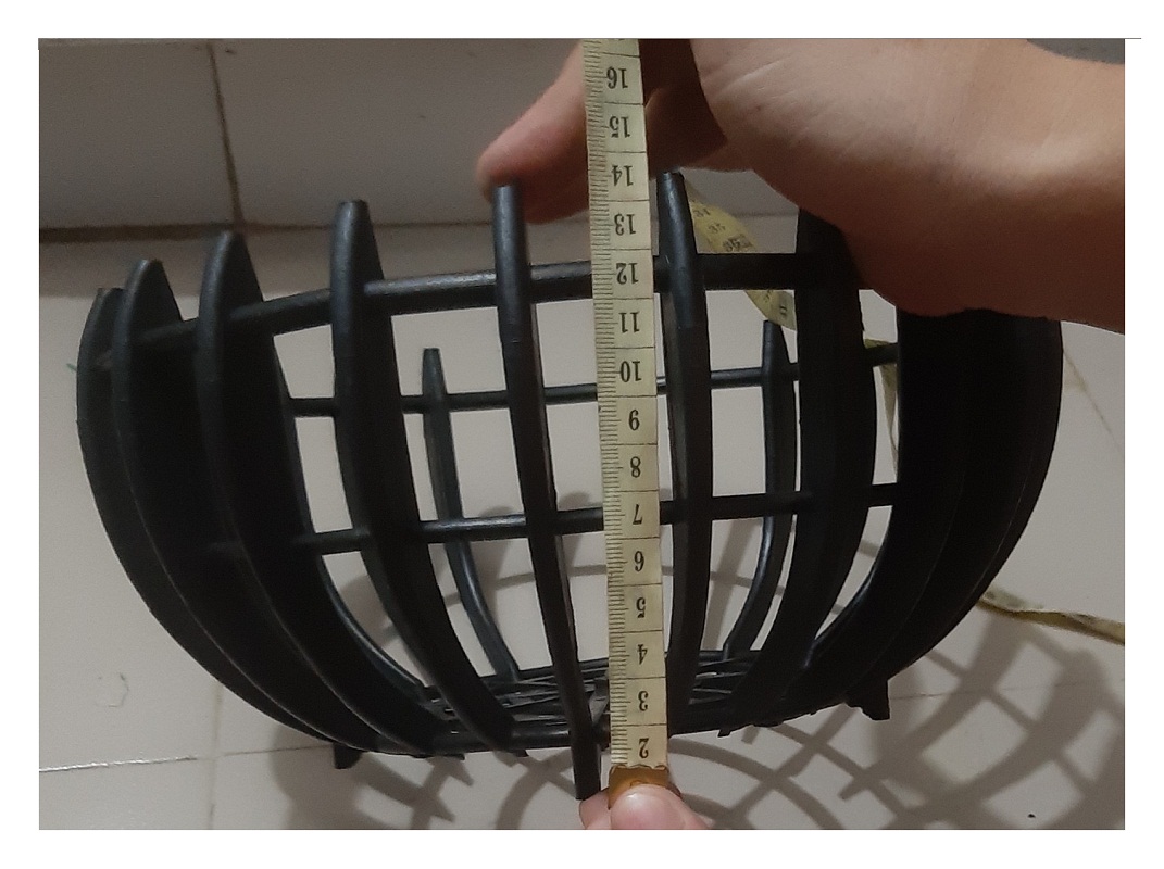3 Chậu nhựa Giả Bí trồng Lan Fi30 - Màu Đen