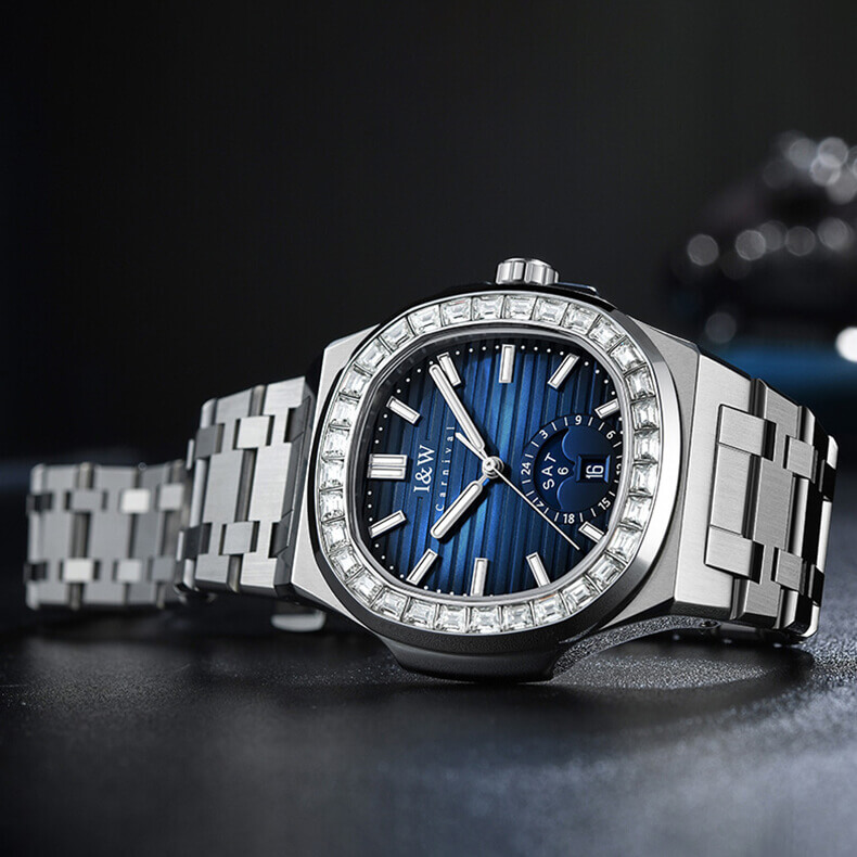 Đồng hồ nam chính hãng IW CARNIVAL IW735G-1 Kính sapphire ,chống xước ,Chống nước 50m ,Bảo hành 24 tháng,Máy cơ ,dây kim loại thép 316L không gỉ, thiết kế đơn giản dễ đeo