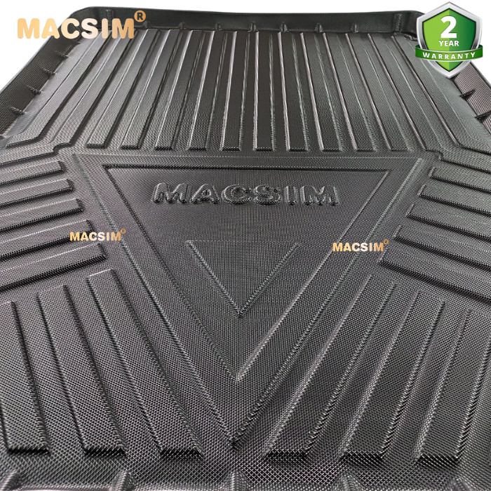 Thảm lót cốp xe ô tô BMW 5 series 2018- 2020 nhãn hiệu Macsim 3W chất liệu TPE cao cấp màu đen