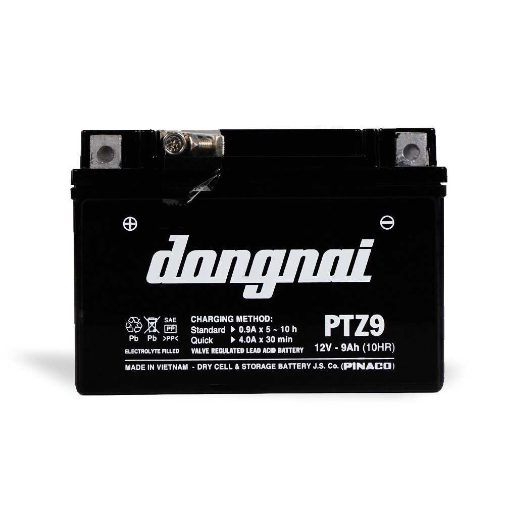 ẮC QUY XE MÁY KHÔ ĐỒNG NAI PTZ9