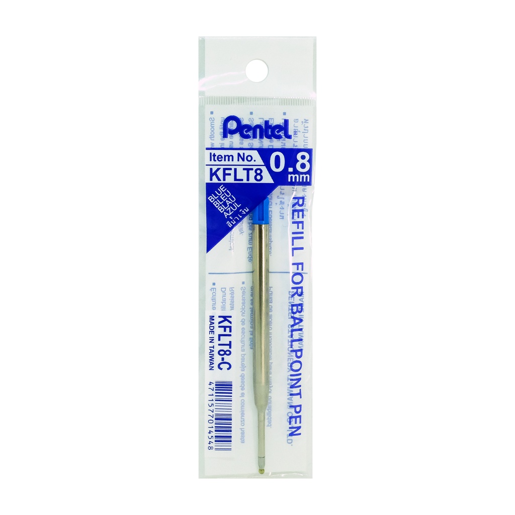 Bút ký cao cấp Pentel B811 ngòi 0.8mm mực xanh kèm hộp | Bút bi Nhật Bản thiết kế nắp vặn vỏ màu