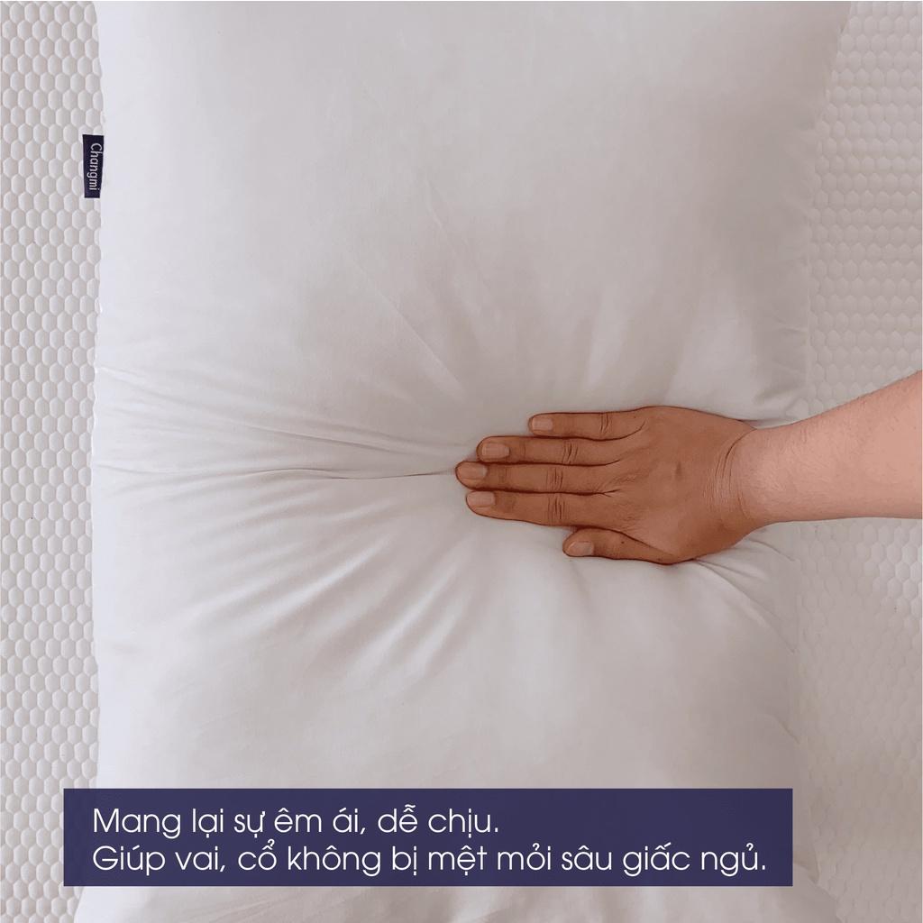 Gối gòn mây Changmi Bedding nâng đỡ vai cổ 45x65cm, 50x70cm