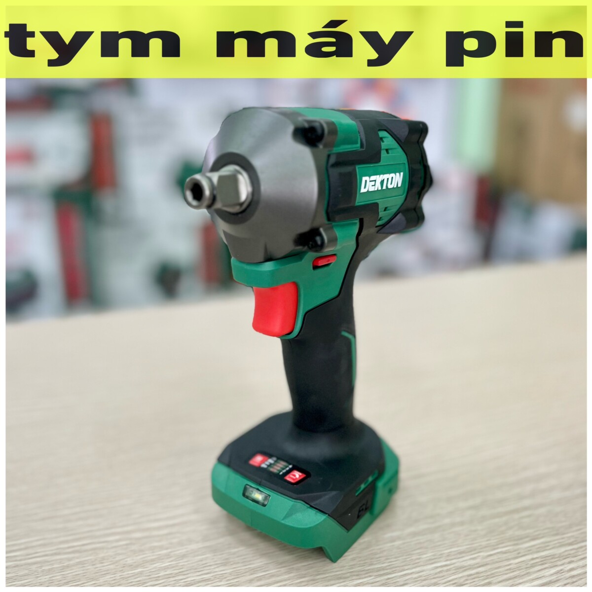 (Tặng thùng) Thân máy siết bulong pin 21V Dekton M21-IW380PLUS – chưa pin sạc